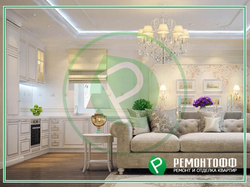 Дизайн проект интерьера квартиры 120 м2 фото в Краснодаре, разработка дизайна квартиры в классическом стиле фото дизайн интерьера под ключ